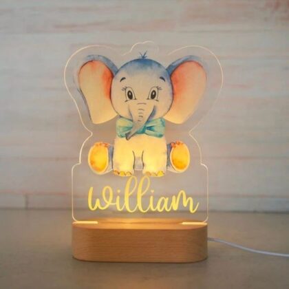 Wood LED Acrylic Lamp