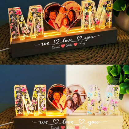 Personalized Mom Photo Night Light