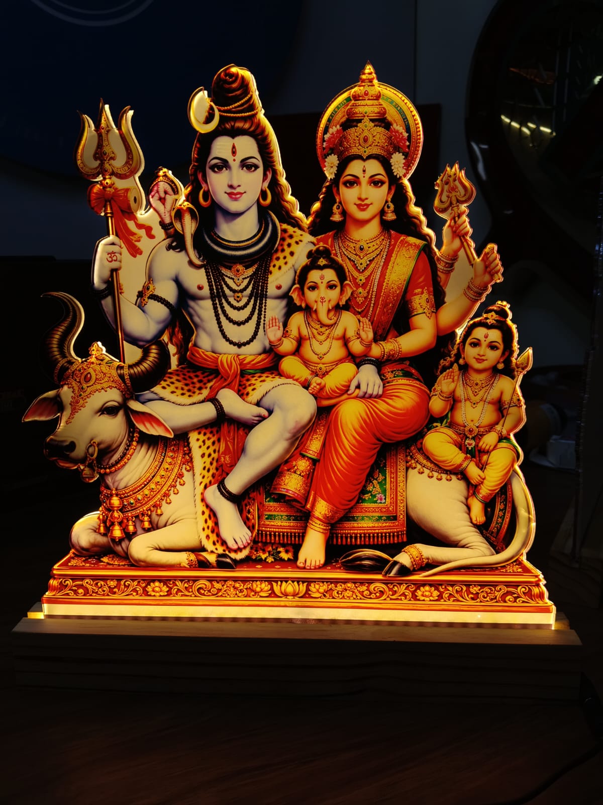 Lord Shiva Family Cutout