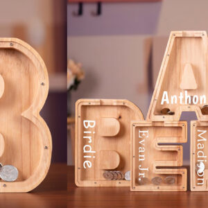 Wood Piggy Bank