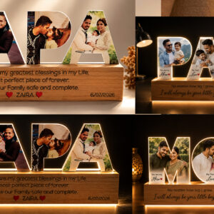 PAPA MOM LED LETTERS SIGN