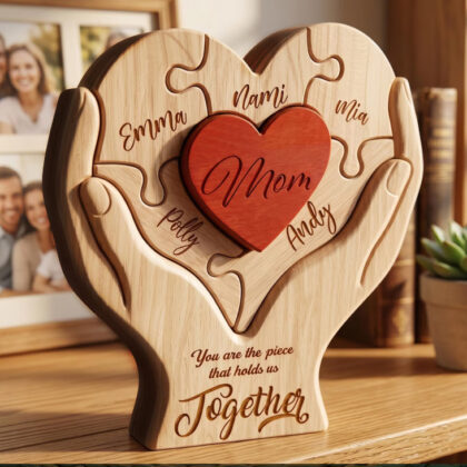 Personalized Mothers Day Wooden Puzzle